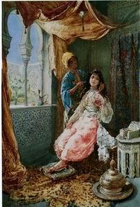 unknow artist Arab or Arabic people and life. Orientalism oil paintings 132 Spain oil painting art
